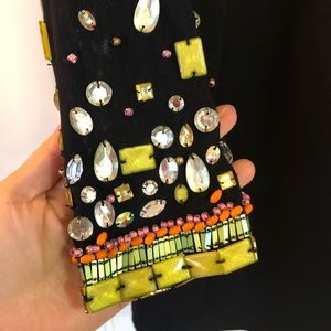 Embellished sleeve dress